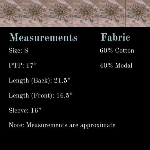 FRENCH LAUNDRY Womens Top Grey with Floral Graphic Design 3/4 Sleeve, Sz S - Picture 7 of 7